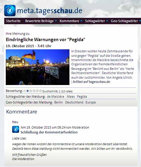 pegida Meinungsbildung